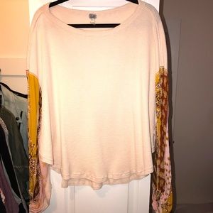 Free people light pink top